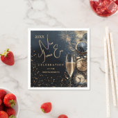 Chic Champagne Time New Year's Eve Servet (Insitu)