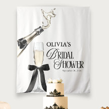 Chic Champagne Zwart & Wit Bruidsfeest