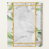 Chic Cheers to Love Wedding Gold Botanical Planner (Achterkant)
