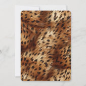 Chic Cheetah Animal Print Verjaardag Kaart (Achterkant)