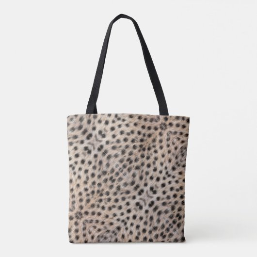 Chic Cheetah gepersonaliseerd Tote Bag (Achterkant)