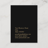 Chic Cheetah Print Pattern Jewelry Earning Display Visitekaartje (Achterkant)