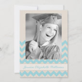 Chic Chevron Afstuderen Kaart (Voorkant)