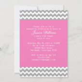 Chic Chevron Afstuderen Kaart (Achterkant)
