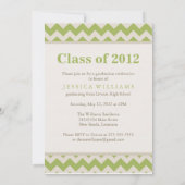 Chic Chevron Afstuderen Kaart (Achterkant)