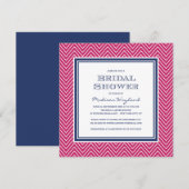 CHIC CHEVRON | BRIDAL SHOWER INVITATION KAART (Voorkant / Achterkant)