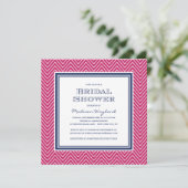 CHIC CHEVRON | BRIDAL SHOWER INVITATION KAART (Staand voorkant)