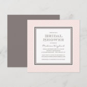 CHIC CHEVRON | BRIDAL SHOWER INVITATION KAART (Voorkant / Achterkant)