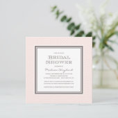 CHIC CHEVRON | BRIDAL SHOWER INVITATION KAART (Staand voorkant)