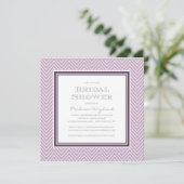 CHIC CHEVRON | BRIDAL SHOWER INVITATION KAART (Staand voorkant)