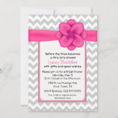 Chic Chevron Bridal Shower Kaart (Voorkant)