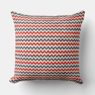 Chic Chevron Burlap Rustic #26 Kussen