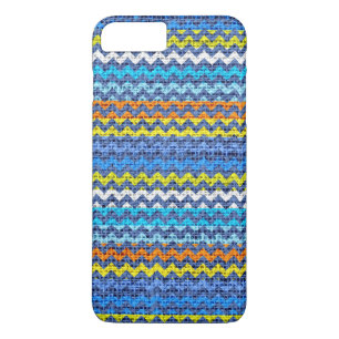 Chic Chevron Burlap Rustic #29 iPhone 8/7 Plus Hoesje