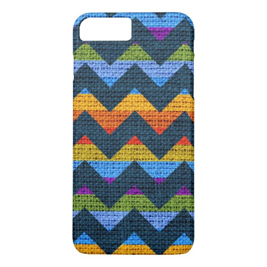 Chic Chevron Burlap Rustic #35 Case-Mate iPhone Case (Achterkant)
