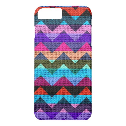 Chic Chevron Burlap Rustic #38 Case-Mate iPhone Case (Achterkant)