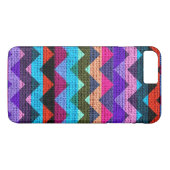 Chic Chevron Burlap Rustic #38 Case-Mate iPhone Case (Achterkant (Horizontaal))