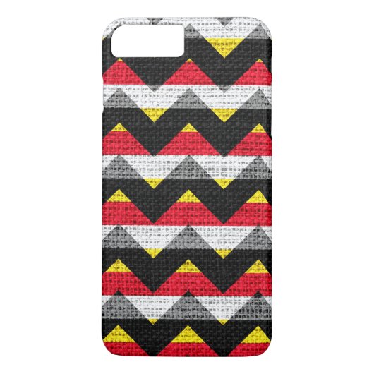 Chic Chevron Burlap Rustic #42 Case-Mate iPhone Case (Achterkant)