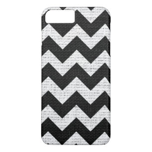 Chic Chevron Burlap Rustic #45 iPhone 8/7 Plus Hoesje