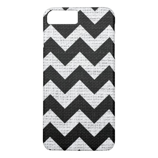 Chic Chevron Burlap Rustic #45 Case-Mate iPhone Case (Achterkant)