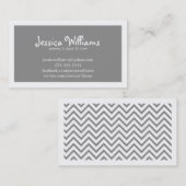 Chic Chevron Contactkaartje (Voorkant / Achterkant)