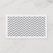 Chic Chevron Contactkaartje (Achterkant)