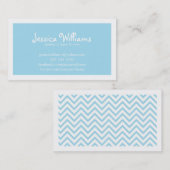 Chic Chevron Contactkaartje (Voorkant / Achterkant)