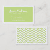 Chic Chevron Contactkaartje (Voorkant / Achterkant)
