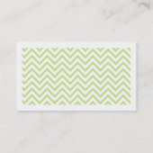 Chic Chevron Contactkaartje (Achterkant)