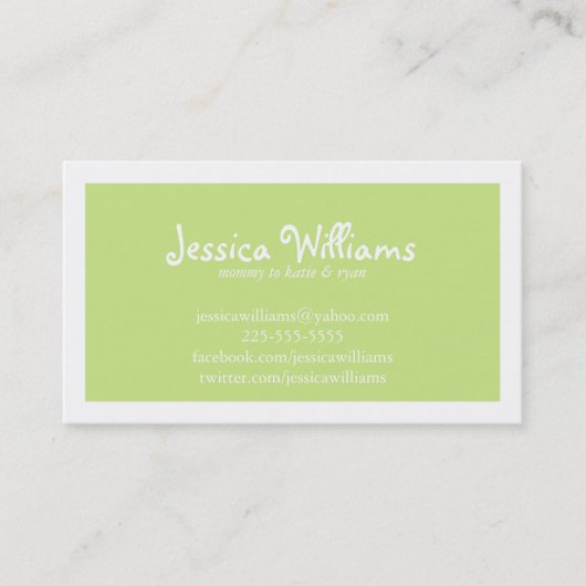 Chic Chevron Contactkaartje (Voorkant)