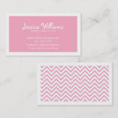 Chic Chevron Contactkaartje (Voorkant / Achterkant)