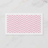 Chic Chevron Contactkaartje (Achterkant)