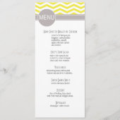 Chic Chevron menu | geel (Voorkant)