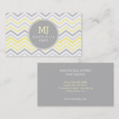 Chic Chevron Modern Professional Visitekaartje (Voorkant / Achterkant)