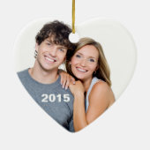 Chic Chevron Monogram | marine Keramisch Ornament (Achterkant)