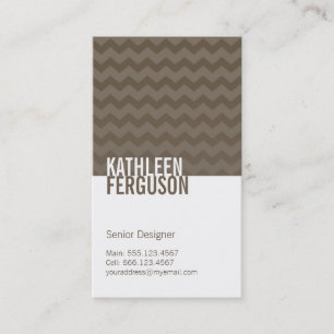 Chic chevron patroon as grijs twee tinten stijlvol visitekaartje