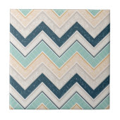 Chic Chevron Pattern Decorative 4.25" Square Tegeltje (Voorkant)
