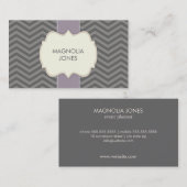 Chic Chevron  Professional Visitekaartje (Voorkant / Achterkant)