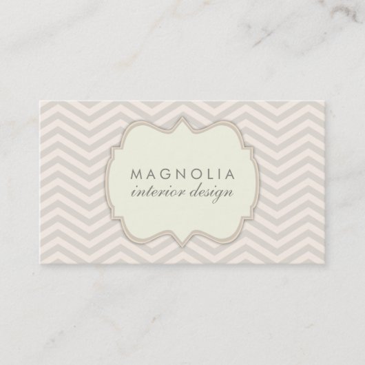 Chic Chevron  Professional Visitekaartje (Voorkant)