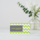 Chic Chevron Stripes Visitekaartje (Staand voorkant)