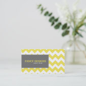 Chic Chevron Stripes Visitekaartje (Staand voorkant)