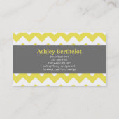 Chic Chevron Stripes Visitekaartje (Achterkant)