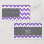 Chic Chevron Stripes Visitekaartje (Voorkant / Achterkant)