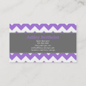 Chic Chevron Stripes Visitekaartje (Achterkant)