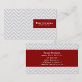 Chic Chevron Visitekaartje (Voorkant / Achterkant)