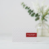 Chic Chevron Visitekaartje (Staand voorkant)
