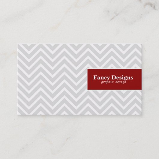 Chic Chevron Visitekaartje (Voorkant)