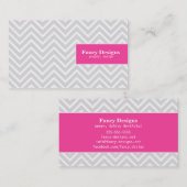 Chic Chevron Visitekaartje (Voorkant / Achterkant)