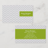 Chic Chevron Visitekaartje (Voorkant / Achterkant)