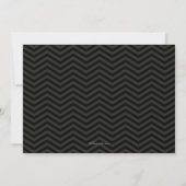 Chic Chevron Wedding Rehearsal & Dinner Invitation Kaart (Achterkant)