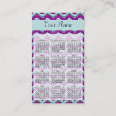 Chic Chevron ZigZag Pattern Visitekaartje (Achterkant)